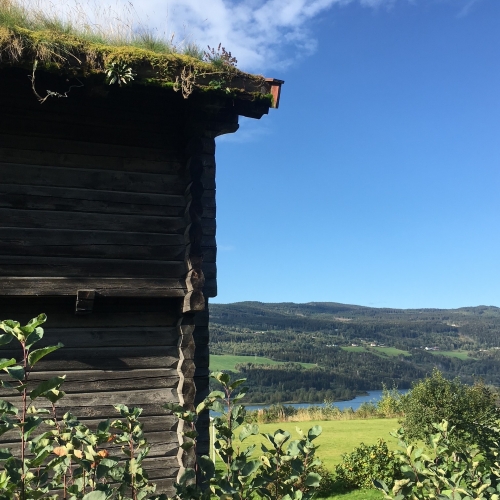 Nydelig natur og bygninger i Lillehammer.